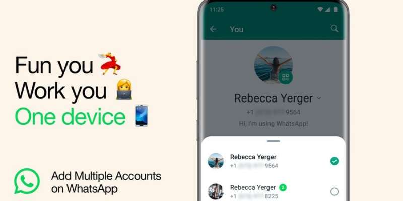 Довгоочікувана функція. WhatsApp дозволив одночасно відкрити два облікові записи на одному пристрої