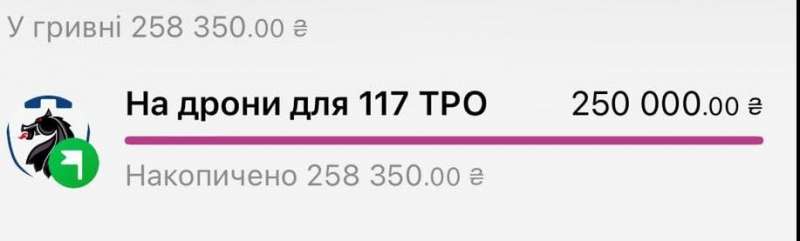 NV зібрав необхідну суму на&nbsp;дрони-камікадзе для 117 бригади ТРО