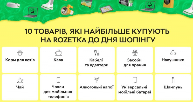 Корм для котів, кава та аксесуари для гаджетів. На що збільшився попит перед Всесвітнім днем шопінгу